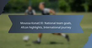 Moussa Konaté: National team goals, Afcon highlights, International journey